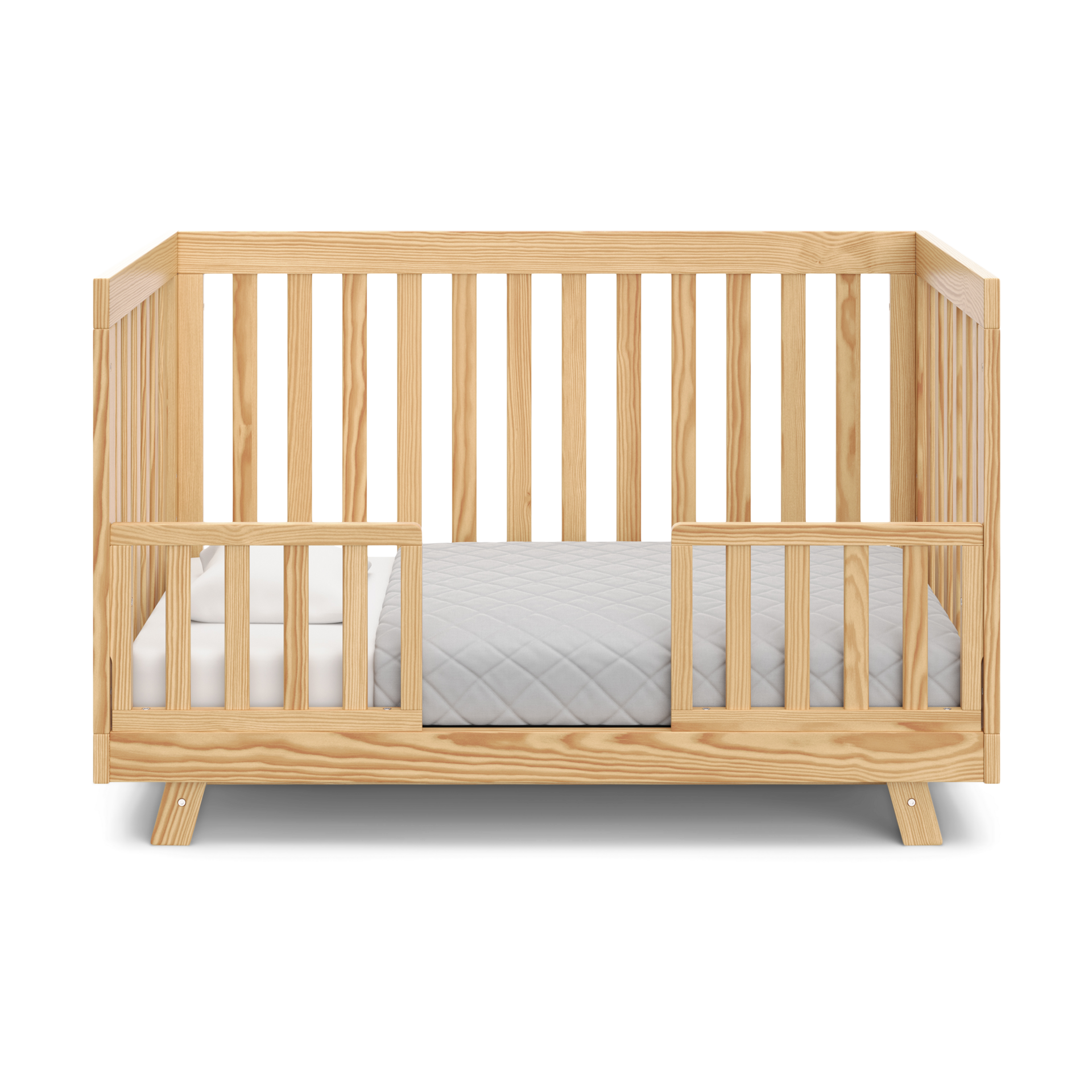 Storkcraft Universal Toddler Guardrail (Slats) - Natural.