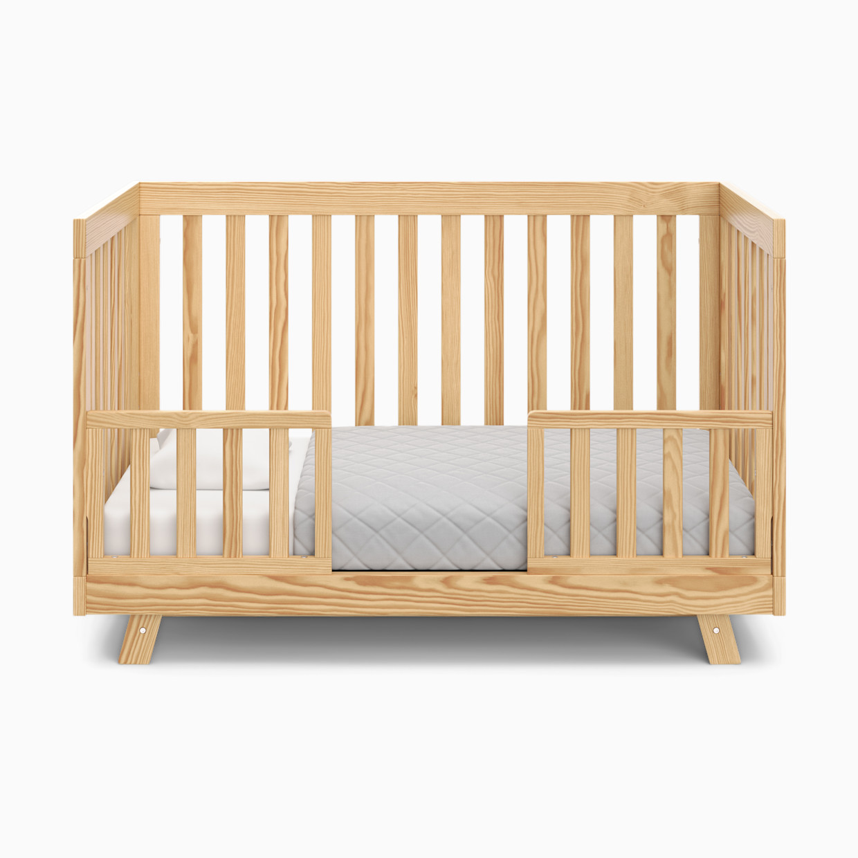 Storkcraft Universal Toddler Guardrail (Slats) - Natural.