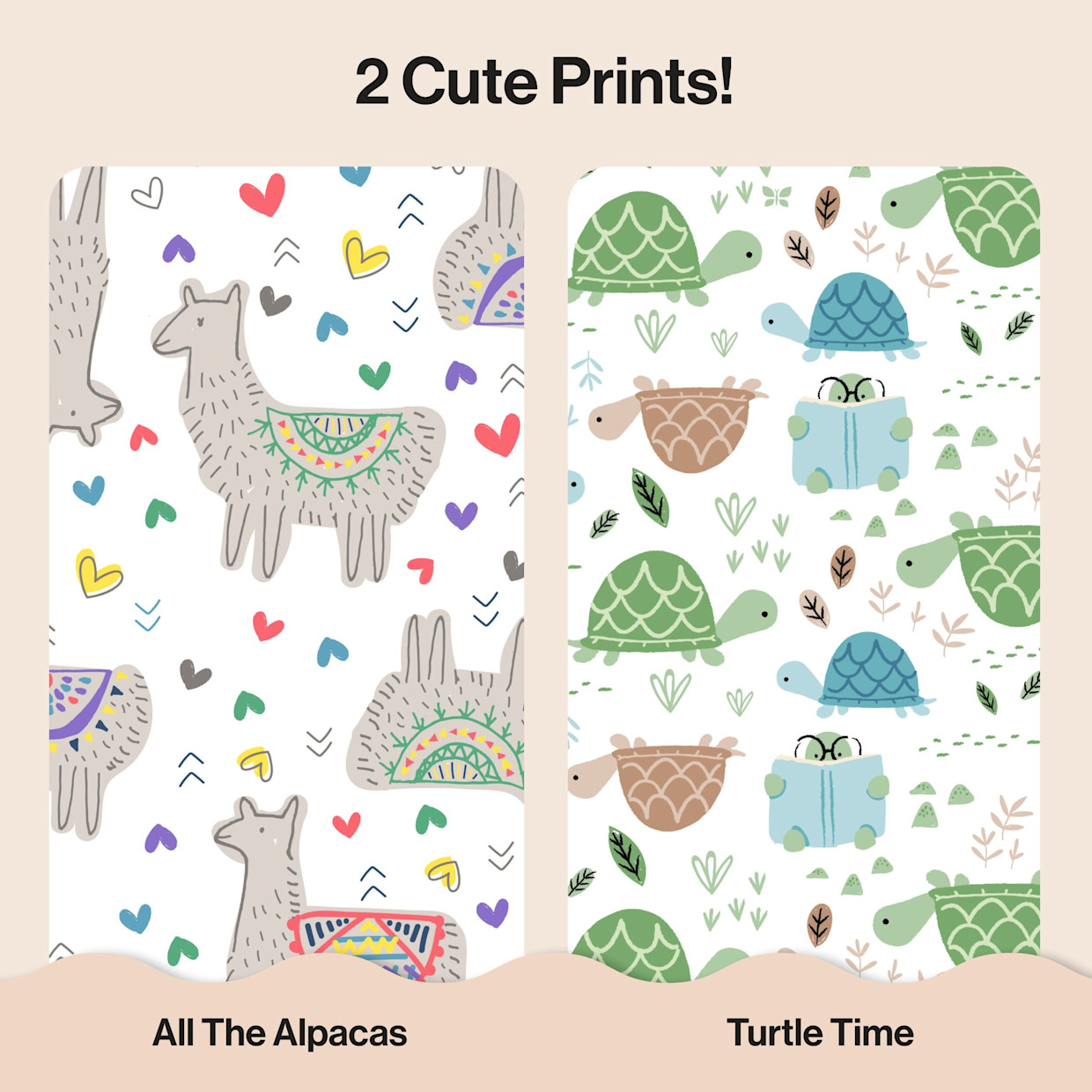 The Honest Company Clean Conscious Disposable Diapers Newborn-Size 2 - All The Alpacas + Turtle Time, Size 1, 78 Count.