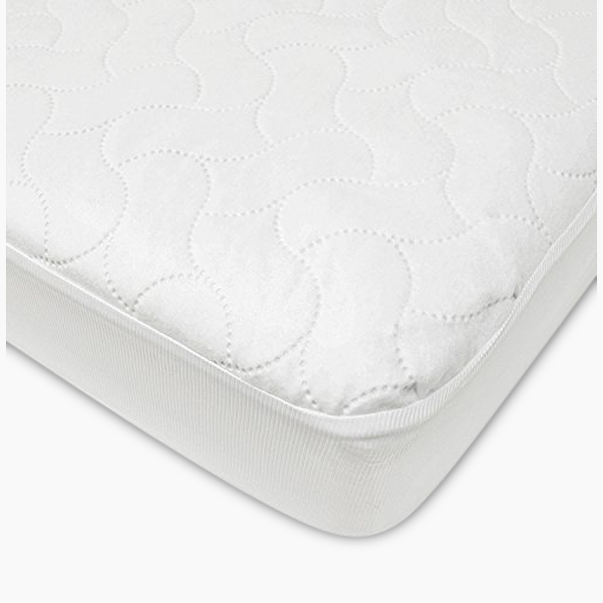 American Baby Company Fitted Waterproof Crib Mattress Pad Cover - White, 1  Pack