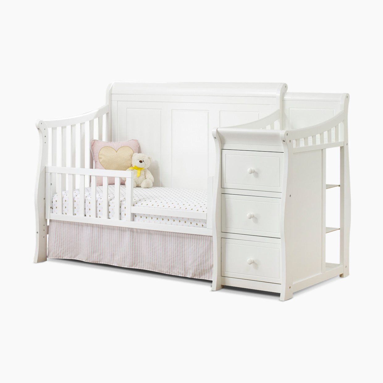 Sorelle Princeton Elite Panel Crib & Changer - White.