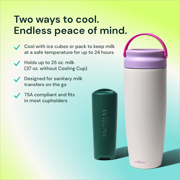 Willow Portable Breast Milk Cooler, 25oz.