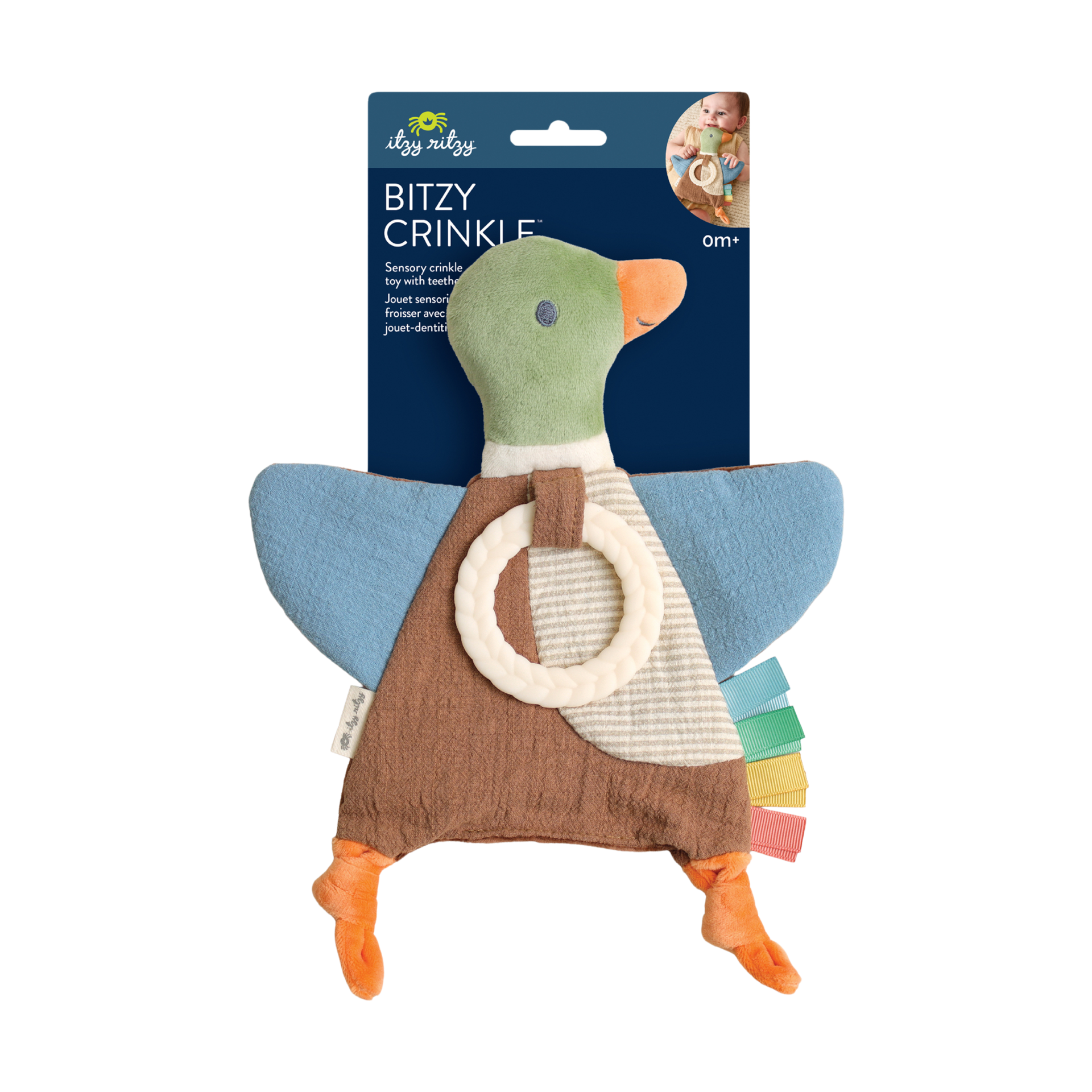Itzy Ritzy Bitzy Crinkle Mallard.