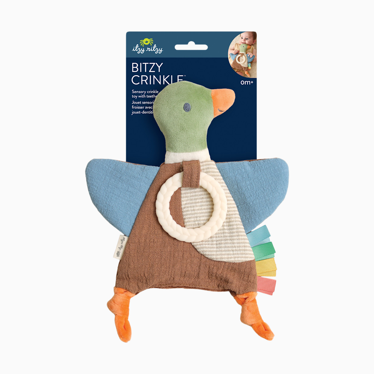 Itzy Ritzy Bitzy Crinkle Mallard.