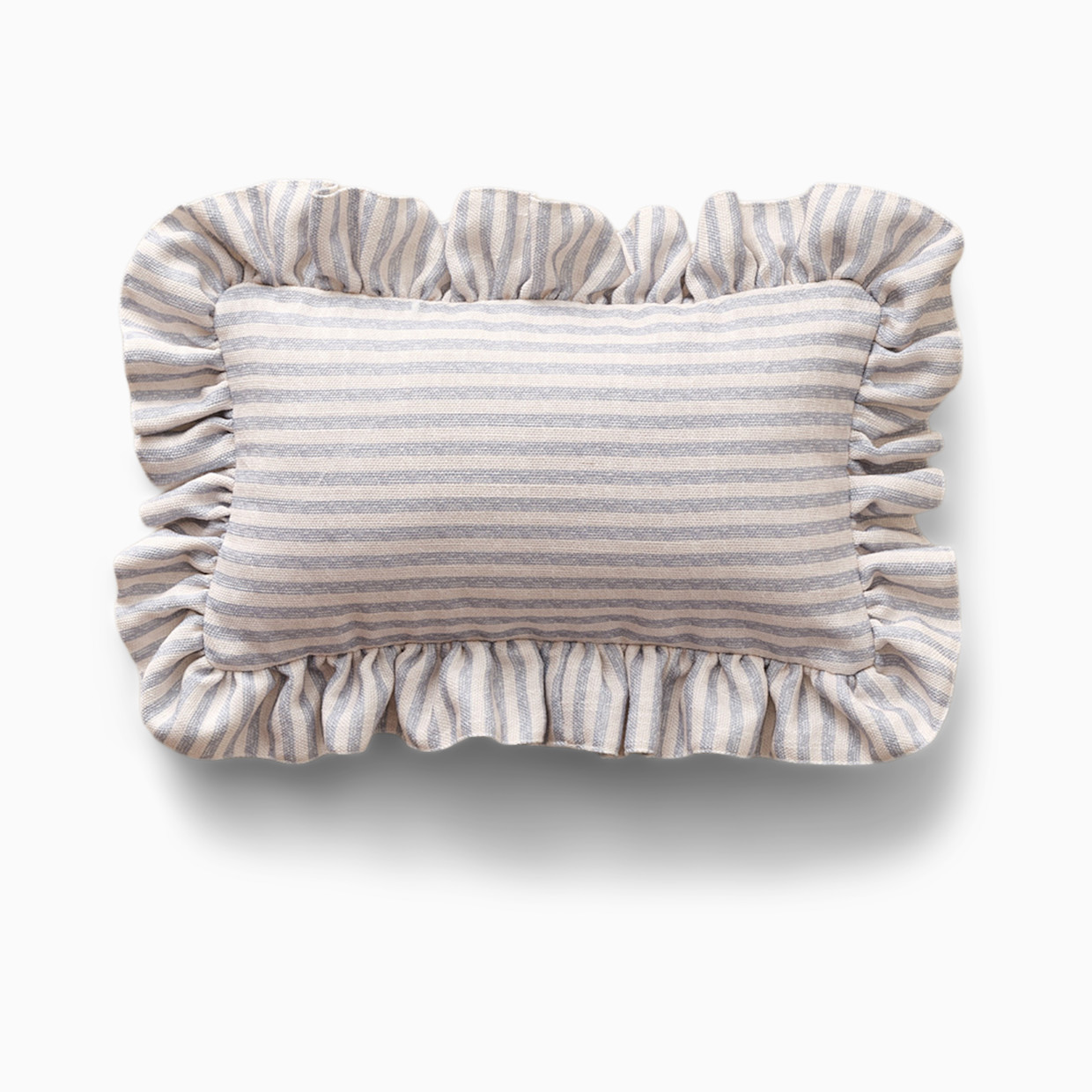 House of Noa Ruffle Pillow - Finley Ivory & Sky, Mini.