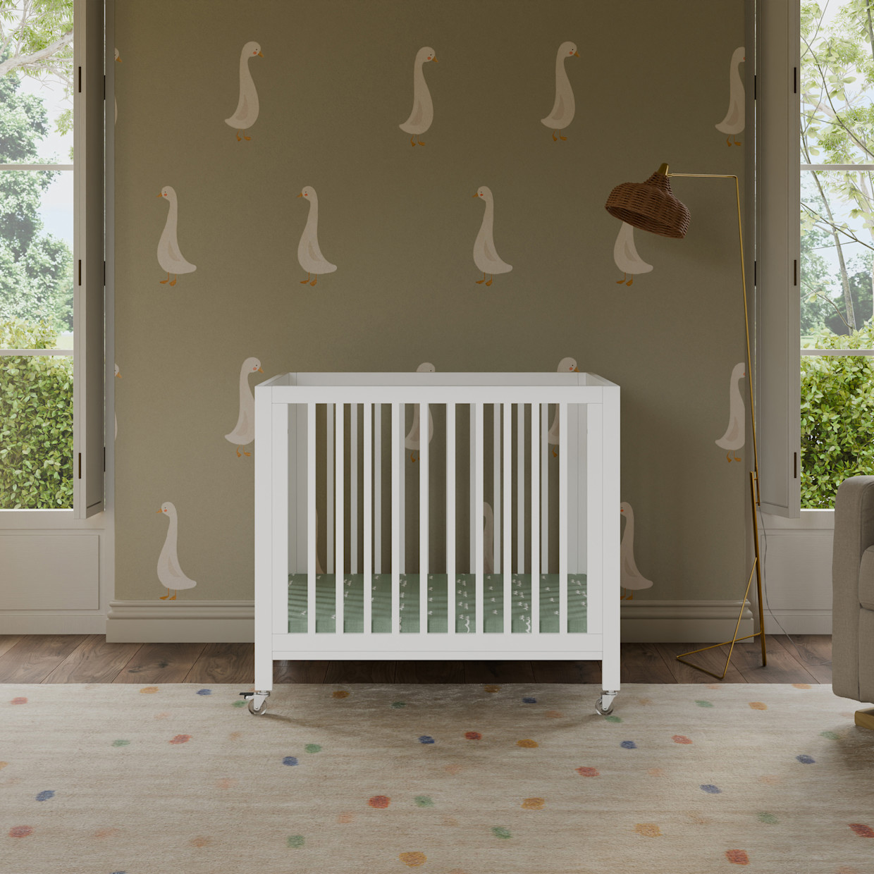 babyletto Rolli All-Stages Midi Crib Conversion Kit - White.