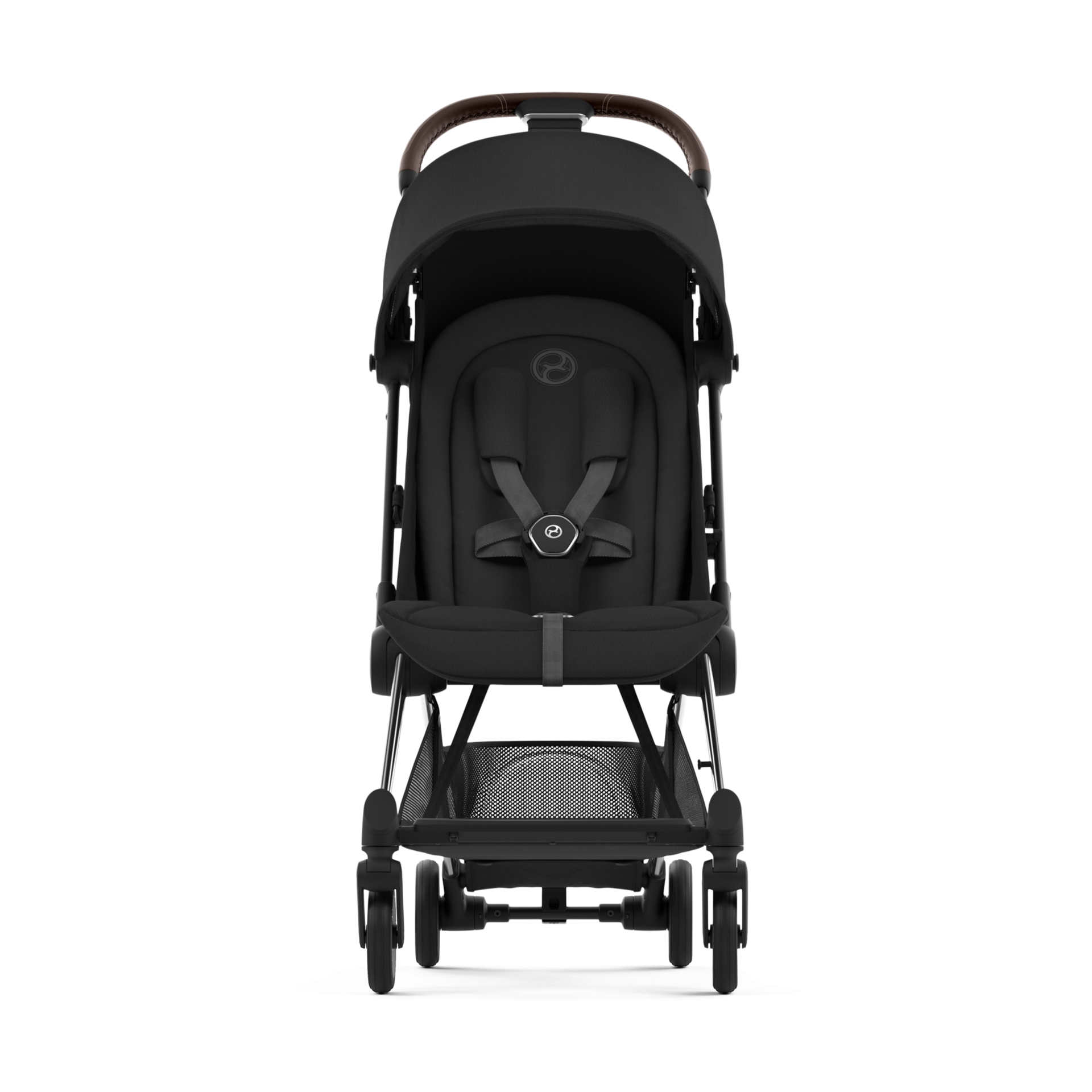 Cybex COYA Compact Lightweight Stroller - Chrome Dark Brown/Sepia Black.