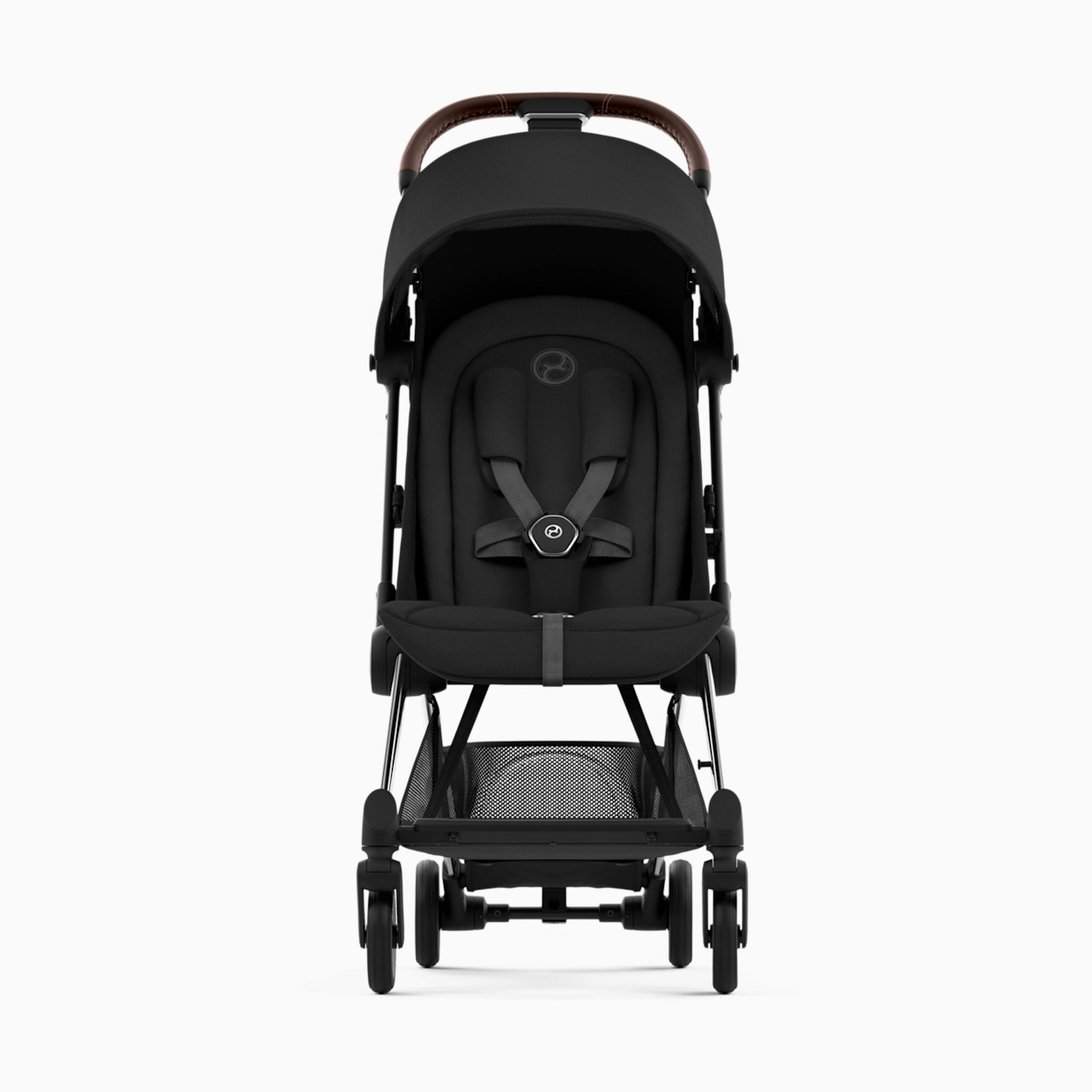 Cybex COYA Compact Lightweight Stroller - Chrome Dark Brown/Sepia Black.