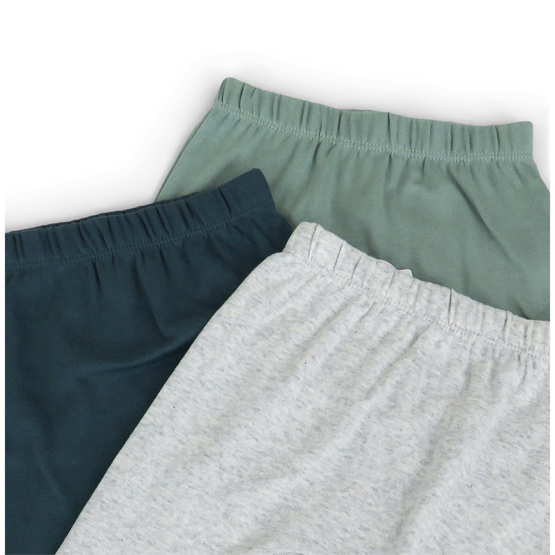 Honest Baby Clothing 3Pack Organic Cotton Cuffless Harem Pants Morning Mountains, 36 M