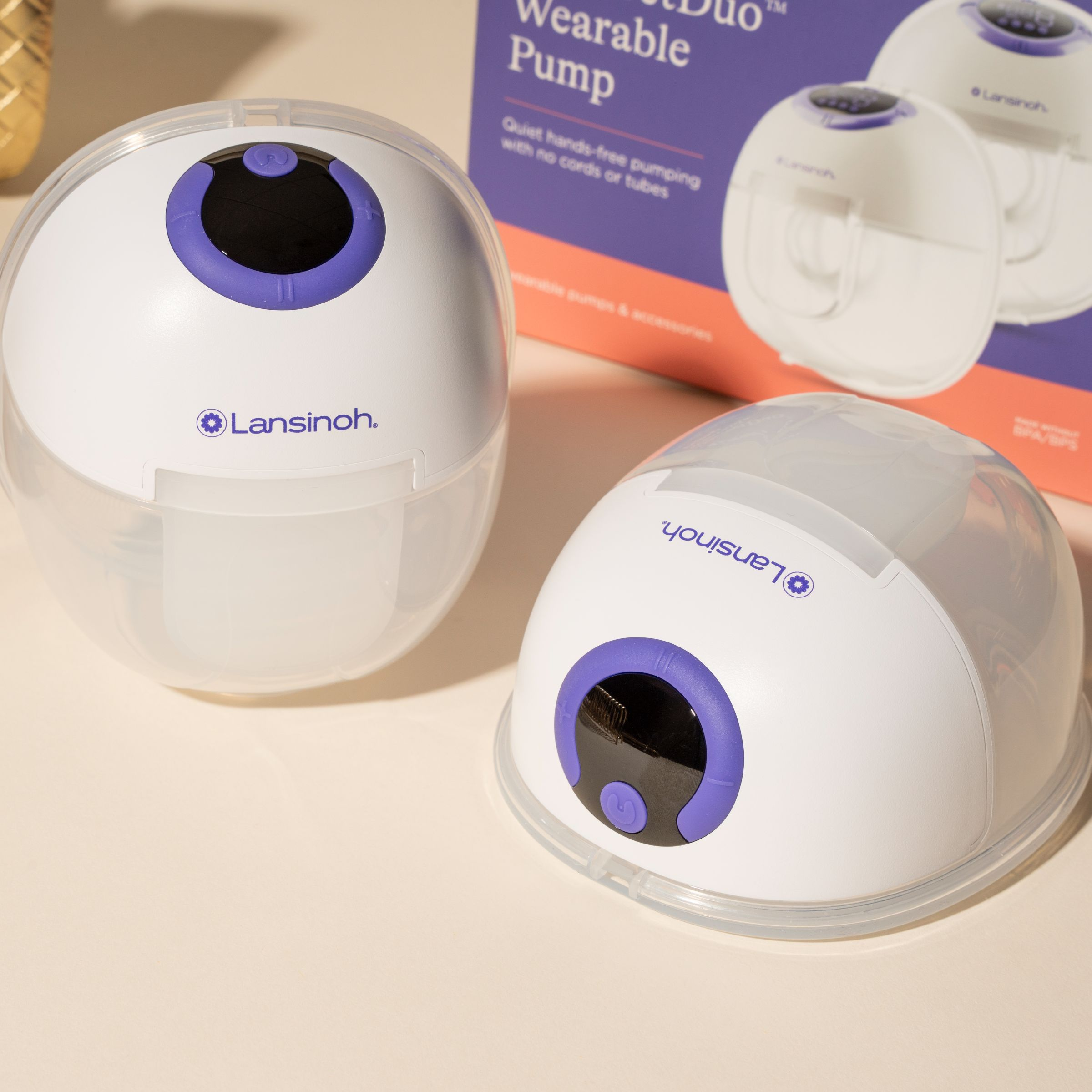 Lansinoh DiscreetDuo Wearable Pump.