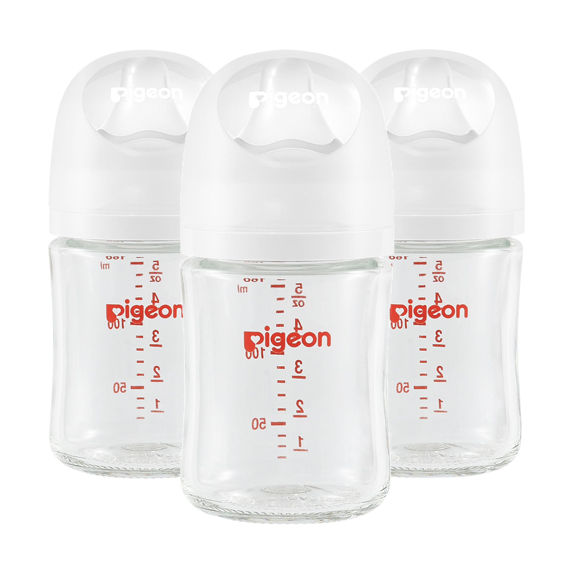 Pigeon Glass Anti-Colic Nursing Bottle Wide Neck 3 Pack.
