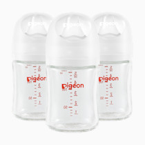 Pigeon Glass Anti-Colic Nursing Bottle Wide Neck 3 Pack - 5.4 Oz