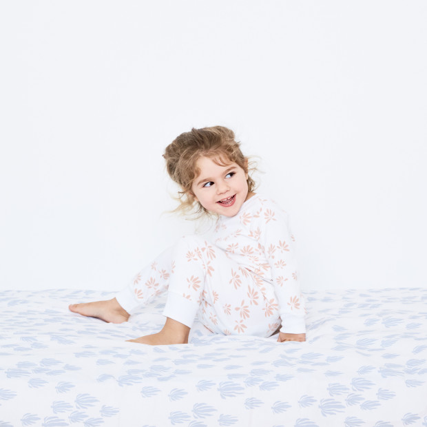 Lewis Baby Pajama Set - Stingray Denim, 0-6 Months.