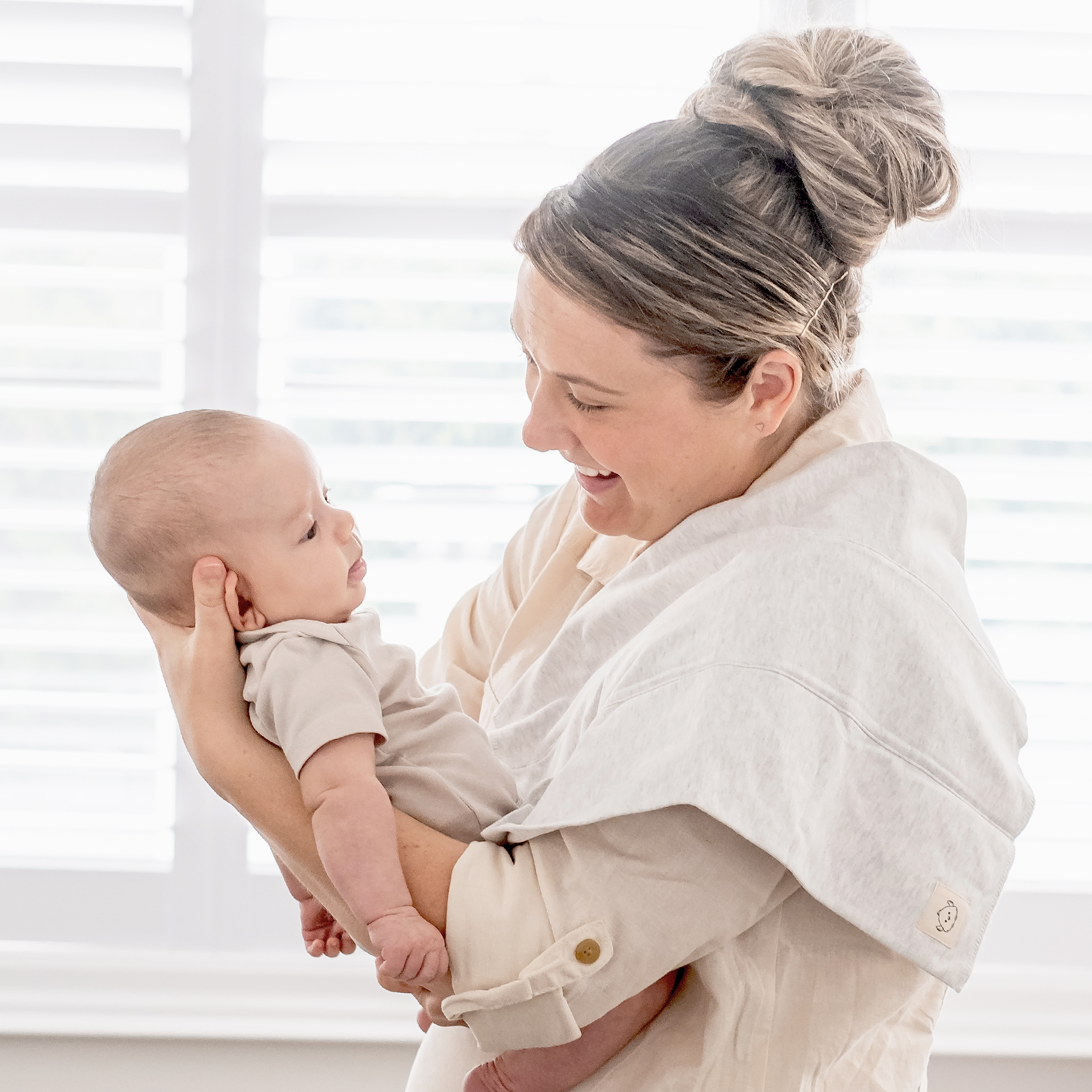 KeaBabies Shea Burp Cloths (6 Pack) - Neutrals.