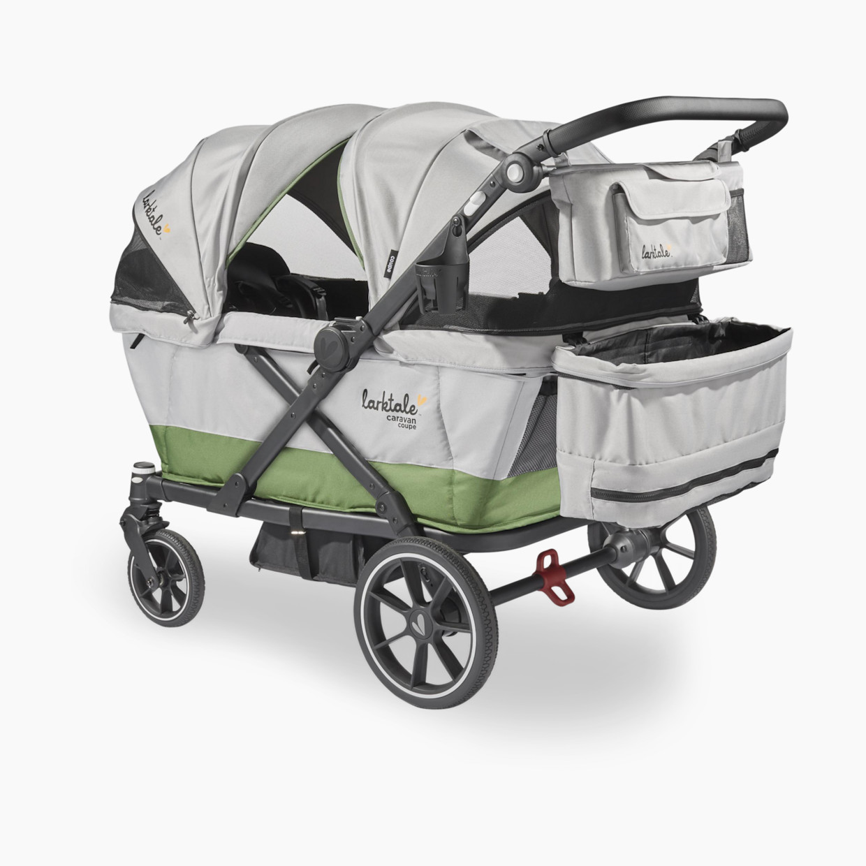 Larktale Caravan Coupe Quad Stroller Wagon - Gray/Green.