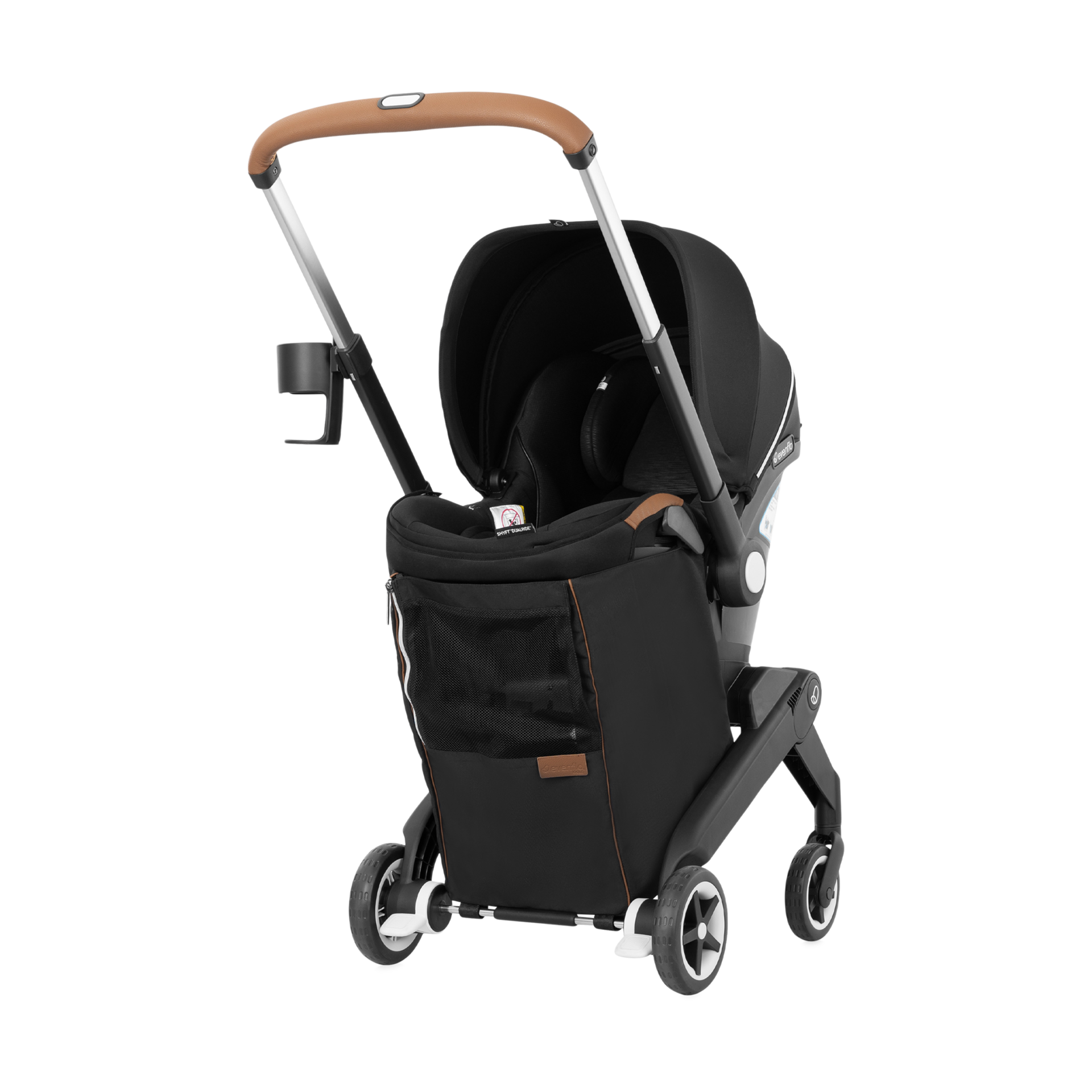 Evenflo Gold Shyft DualRide Infant Car Seat Stroller Combo w Carryall Storage & Extended Canopy.