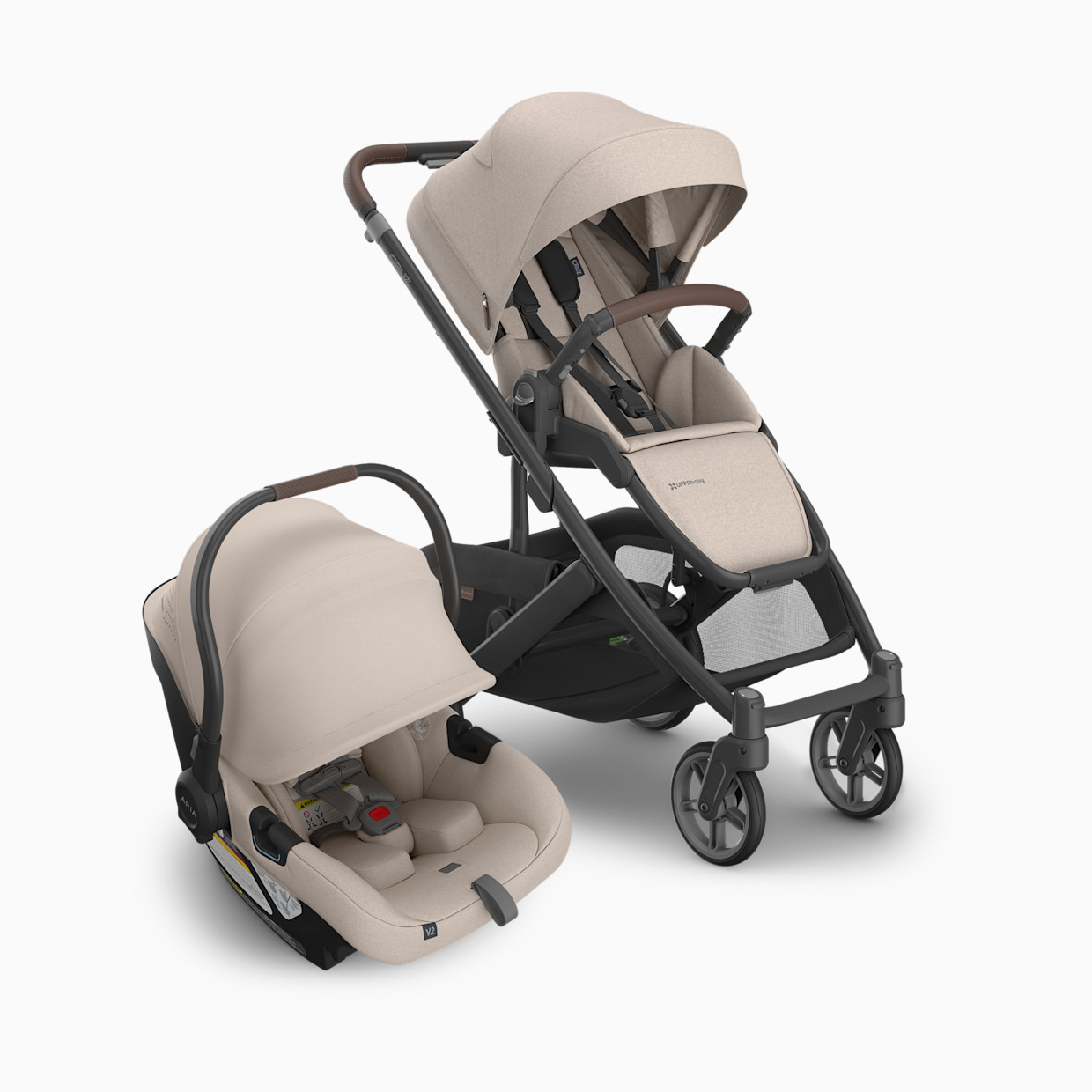 UPPAbaby Cruz V3 Stroller & Aria V2 Infant Car Seat Travel System - Ada.