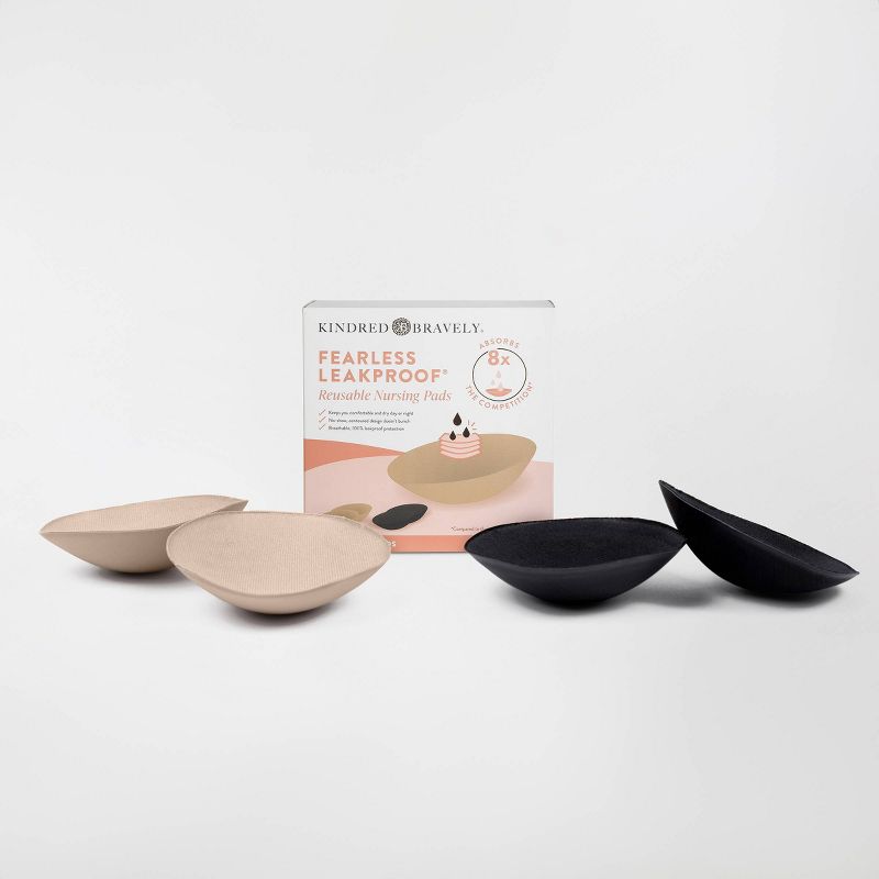 Kindred Bravely Fearless Leakproof Reusable Nursing Pads (2-pack)