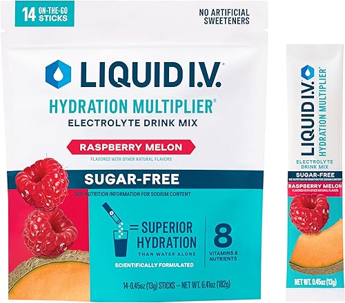 Liquid I.V. Sugar-Free Hydration Multiplier  - Raspberry Melon (14 Servings) - $16.24.