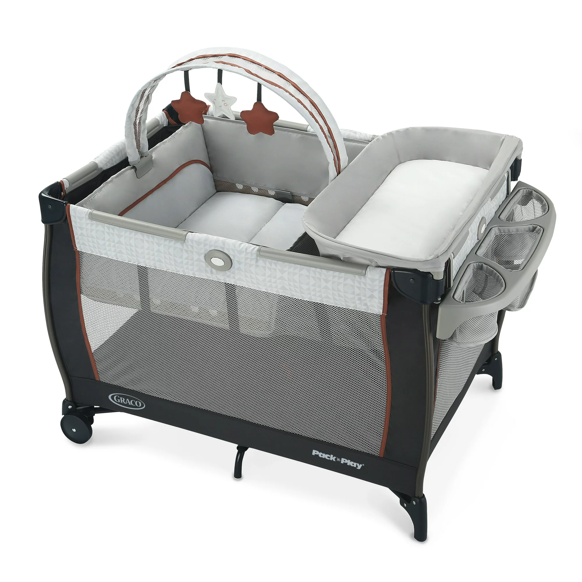 Graco Corralito Pack 'n Play Dreamer con Moisés Elevable, Cambiador y Bolsa de Viaje