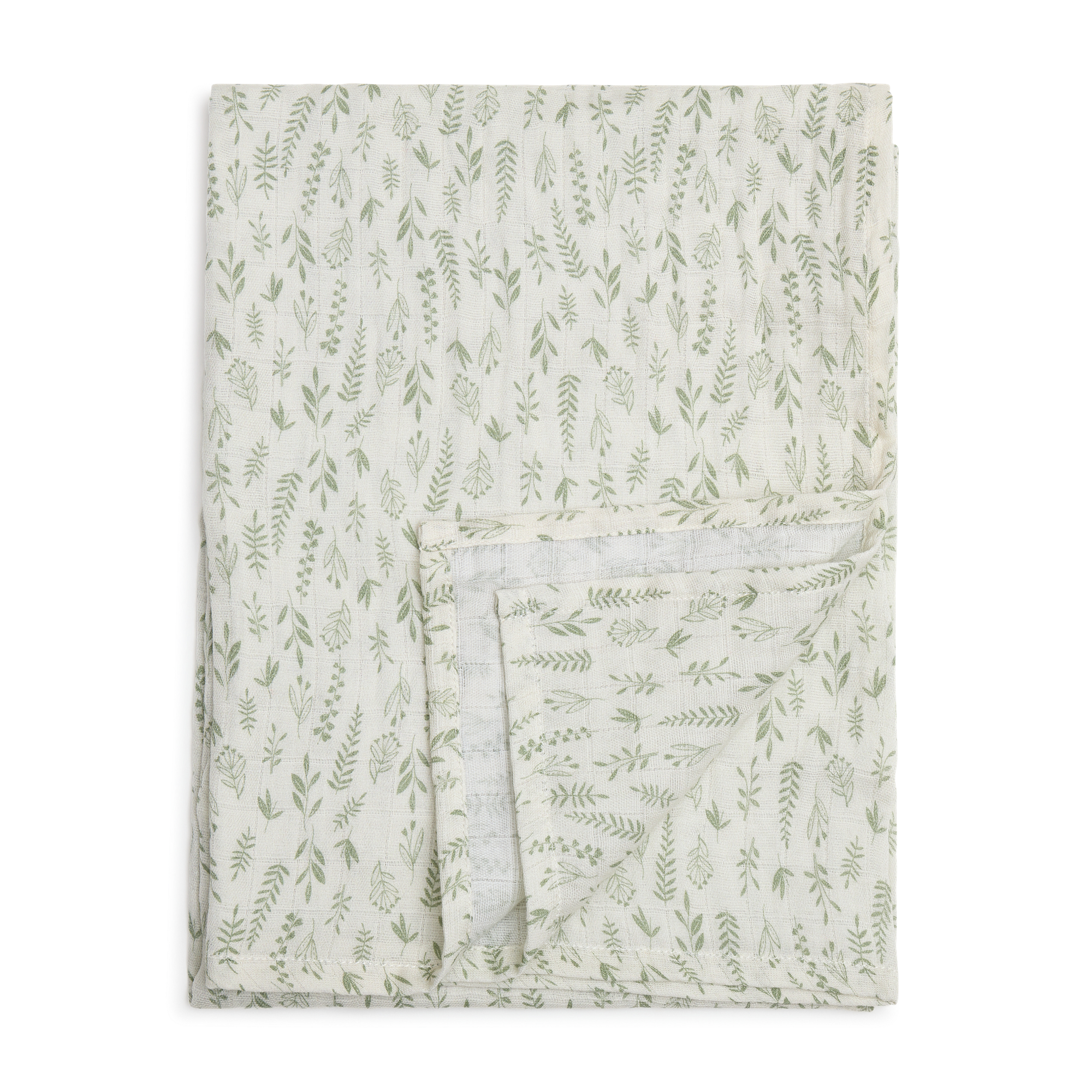 Tiny Kind Swaddle Blanket & Sleep Bag Set - Multi Leaf Sage, Medium.