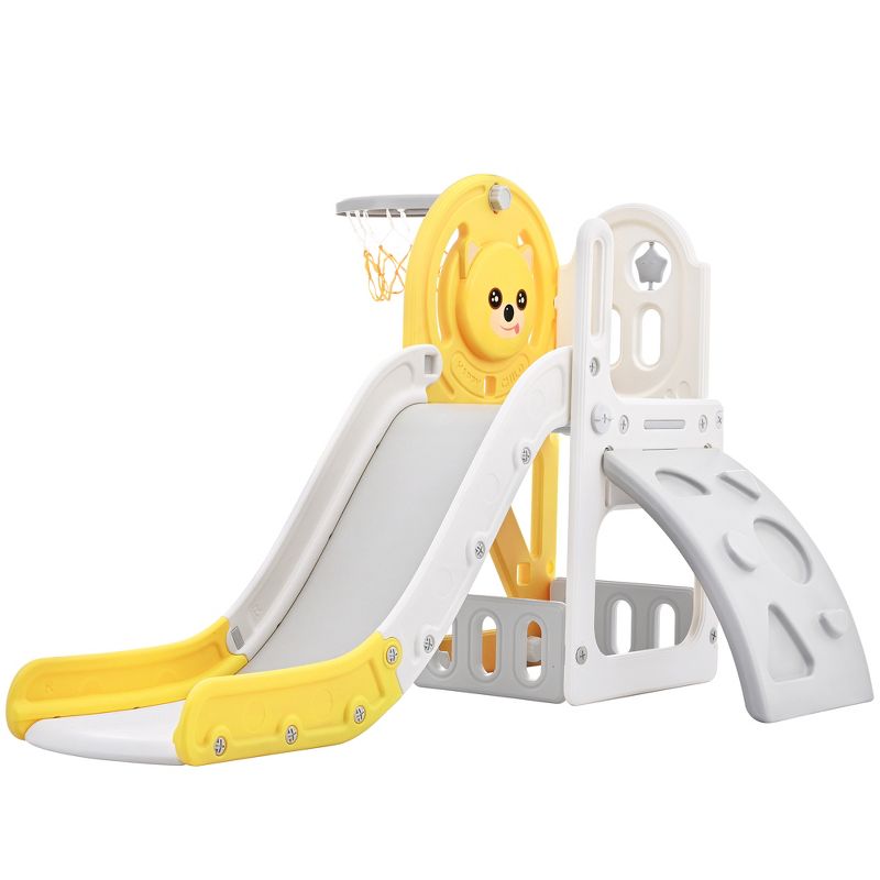 ModernLuxe 4-in-1 Kids Playground Freestanding Climber and Slide Playset - $133.99.