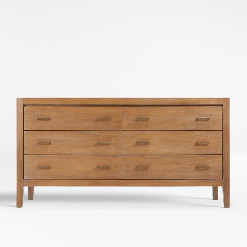 Crate&Barrel Light Brown Wood Dresser.