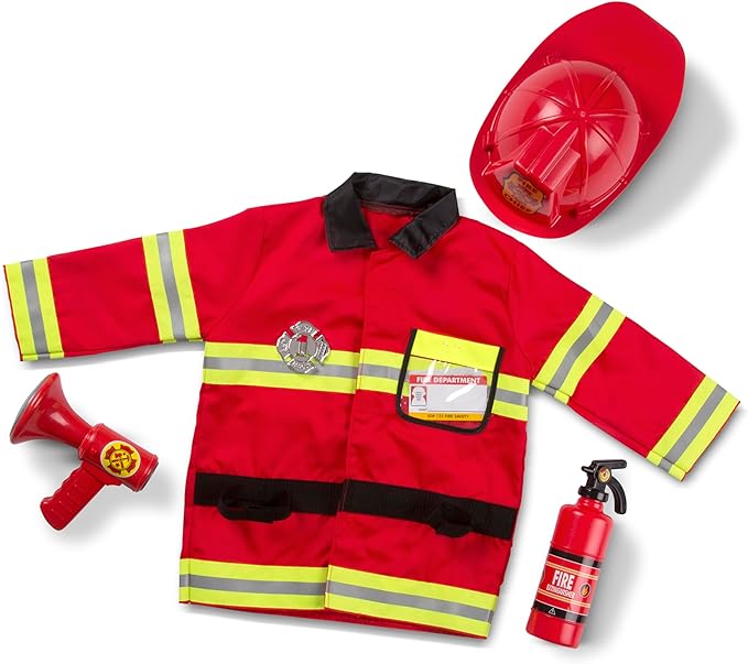 Melissa & Doug Pretend Fire Fighter Outfit.