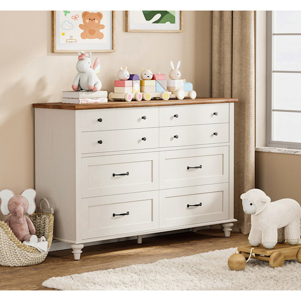 Scarlett Kids Dresser With 8 Drawers.