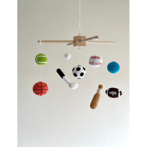 Leha Craft Sports Themed Baby Mobile.