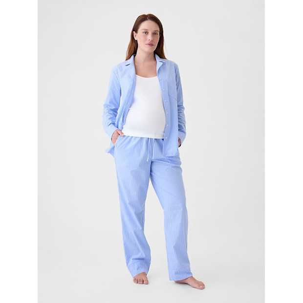 Maternity Poplin PJ Set.
