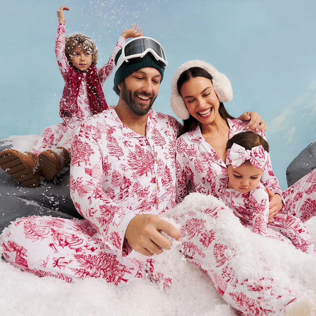 Posh Peanut Father Christmas Classic Pajama Set.