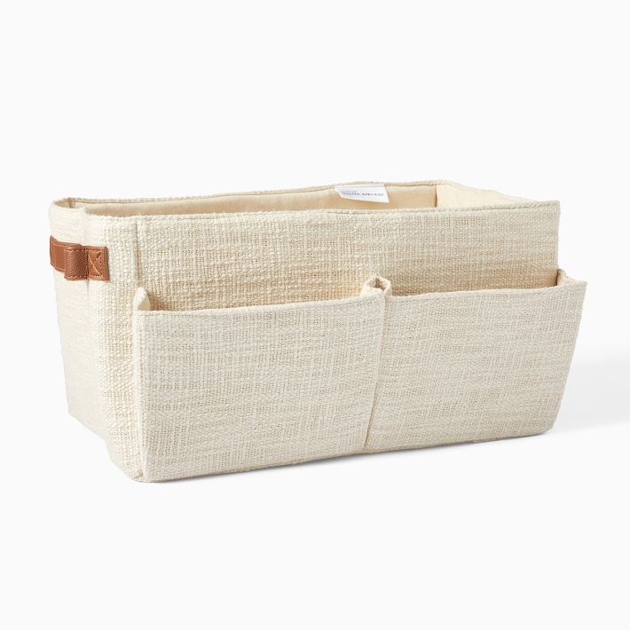 West Elm Kids Cotton Diaper Caddy.