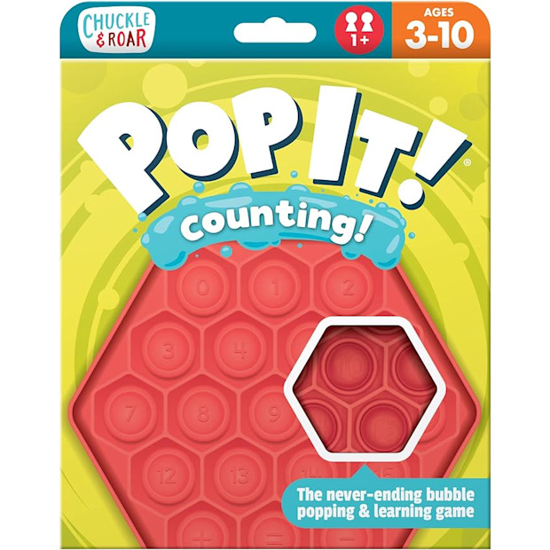 Chuckle & Roar Pop It! Counting - Tactile Learning - Fidget Toy.