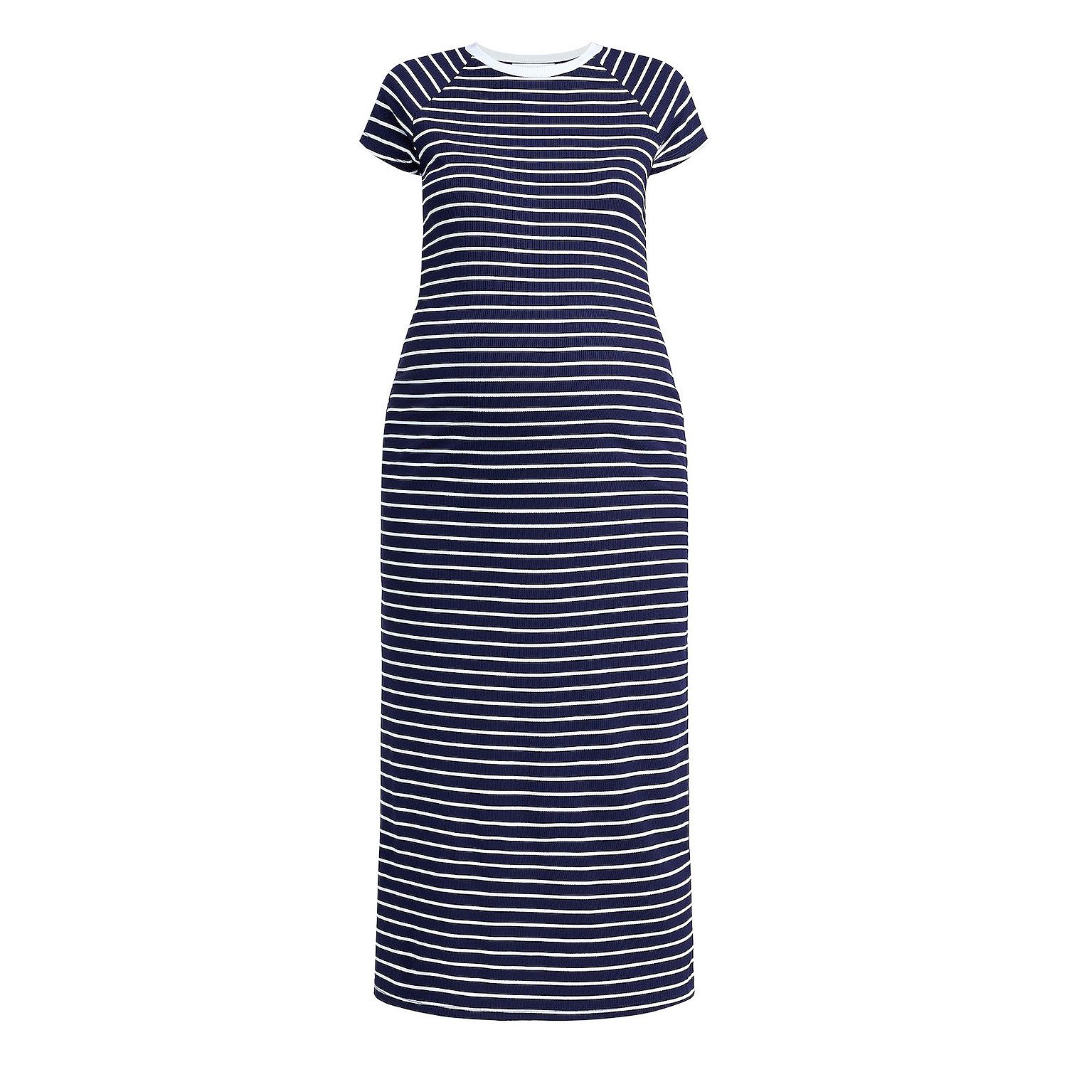 Ribbed Raglan Midi Dress.