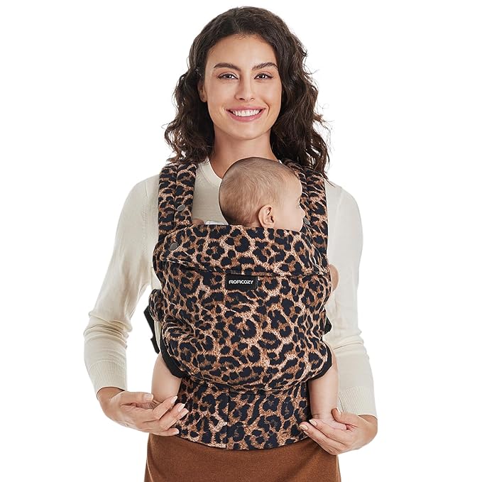 Momcozy Leopard Baby Carrier.