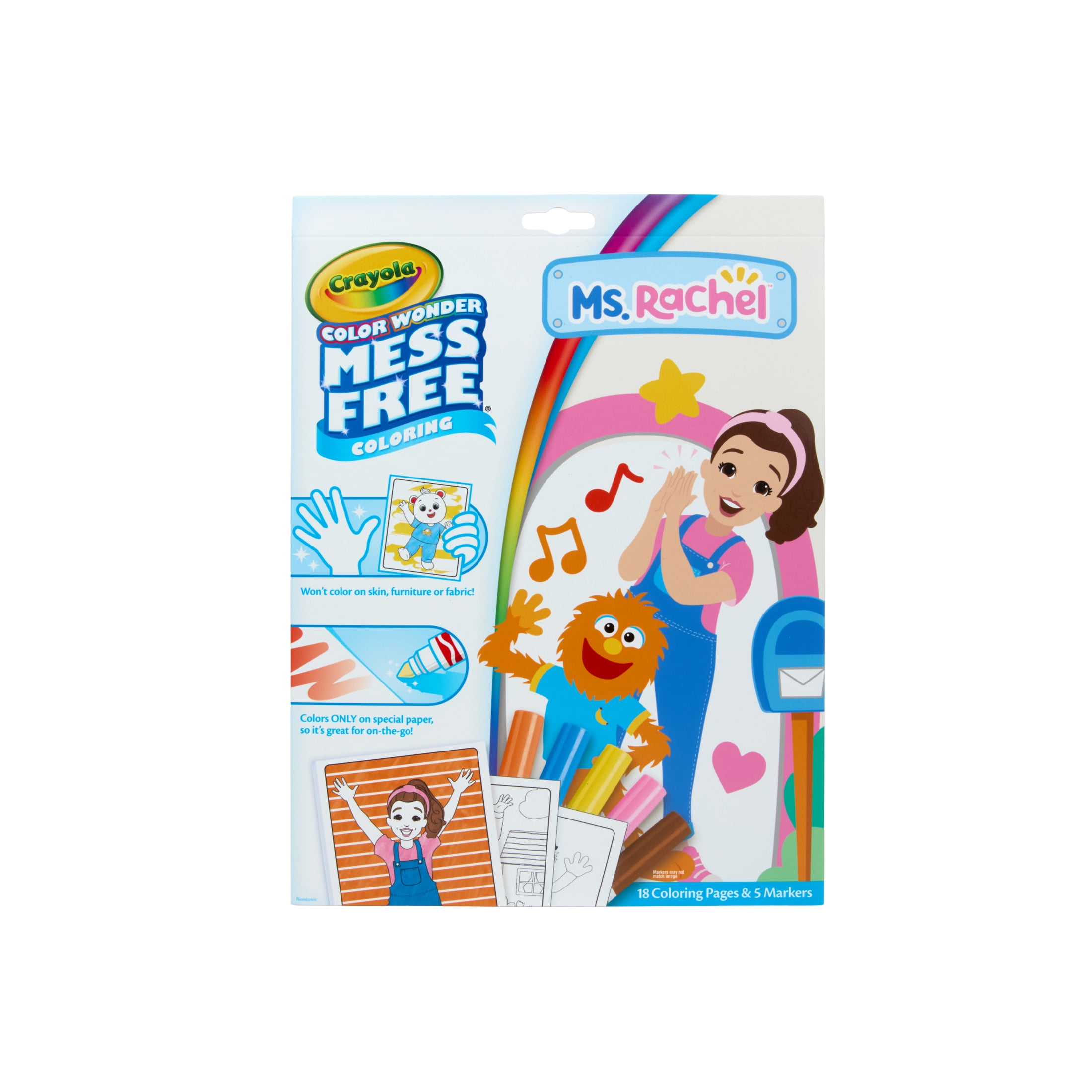 Crayola Color Wonder Ms. Rachel Mess Free Coloring Set.