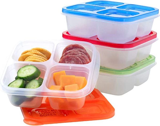 Princess Lunch Box Kit for Kids Includes Plastic Snacks Storage Sandwich  Container BPA-Free Dishwasher Safe Toddler-Friendly Lunch Containers Home  School Travel Nursery Food Plates Set of 2 