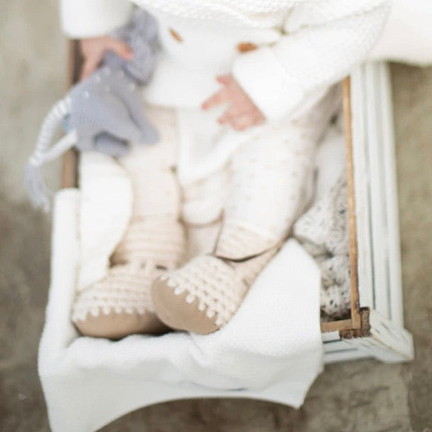 Beba Bean Sweater Moccs - $34.00.