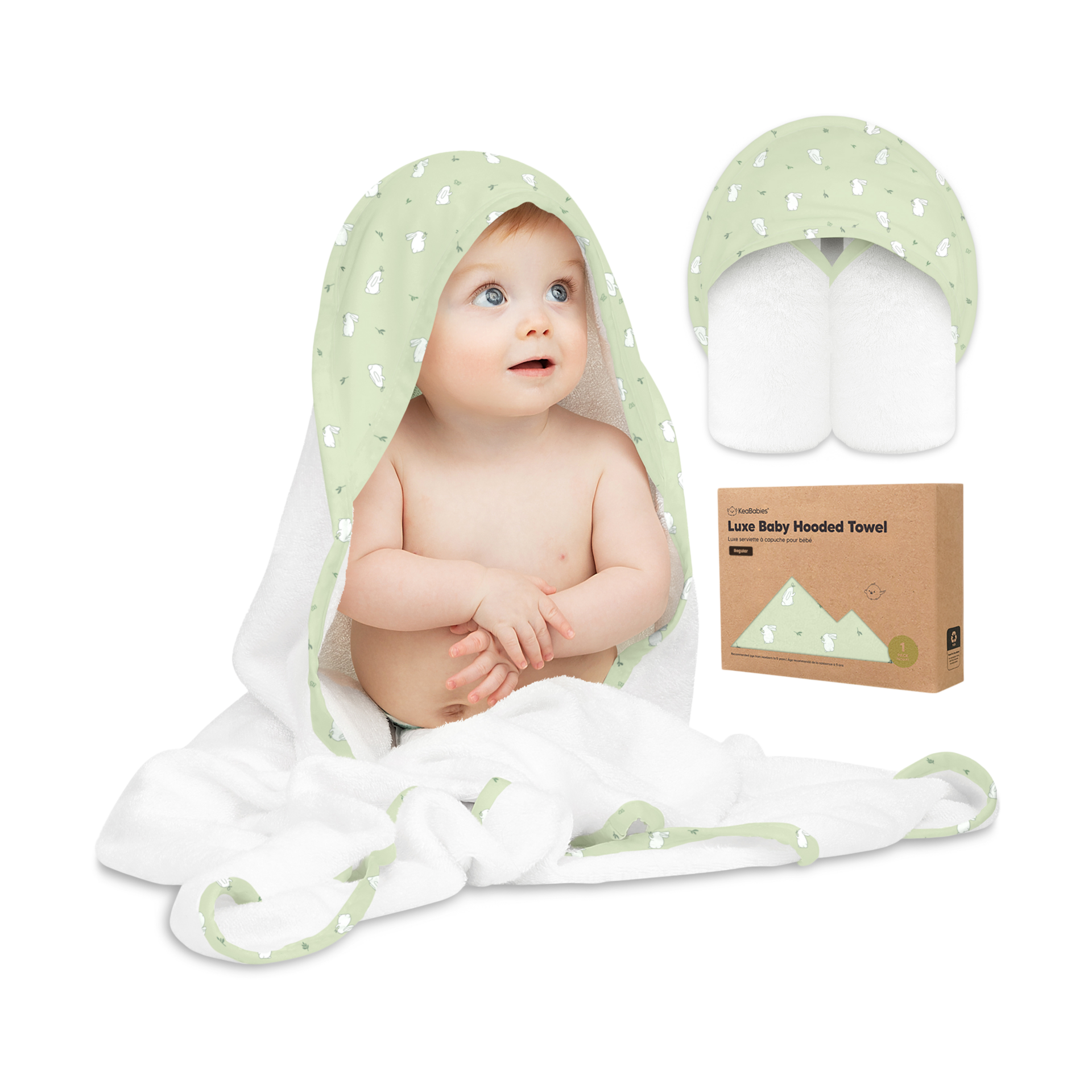 KeaBabies Luxe Hooded Towel.