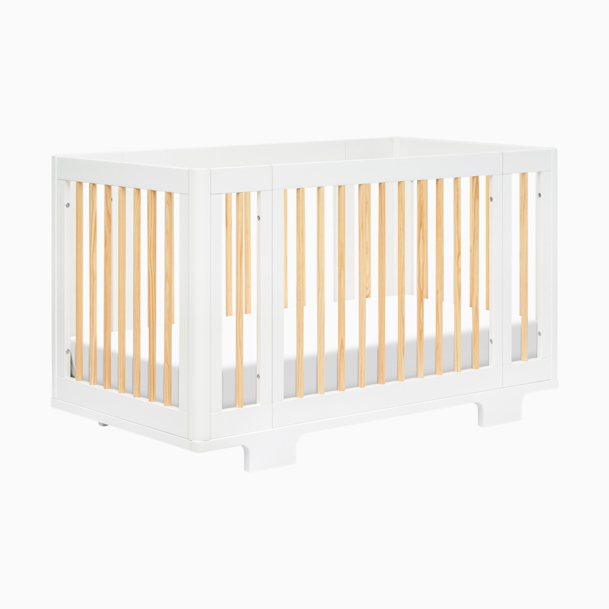 babyletto Yuzu 8-in-1 Convertible Crib with All-Stages Conversion Kits - White / Natural.