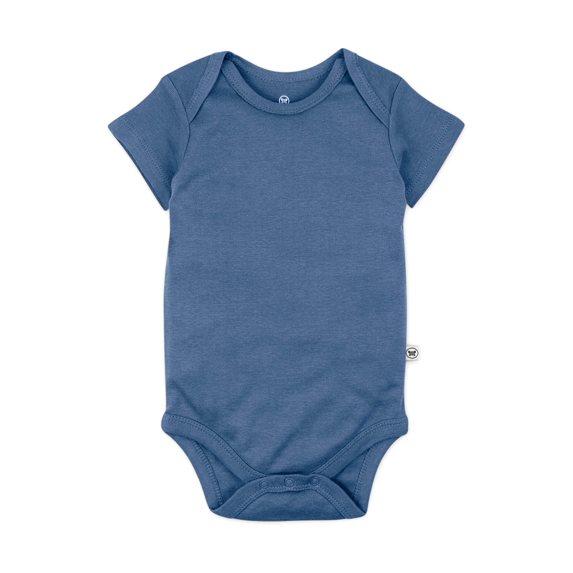 Honest Baby Clothing 10-Pack Organic Cotton Short Sleeve Bodysuits - Rainbow Gems Blues, 0-3 M, 10.