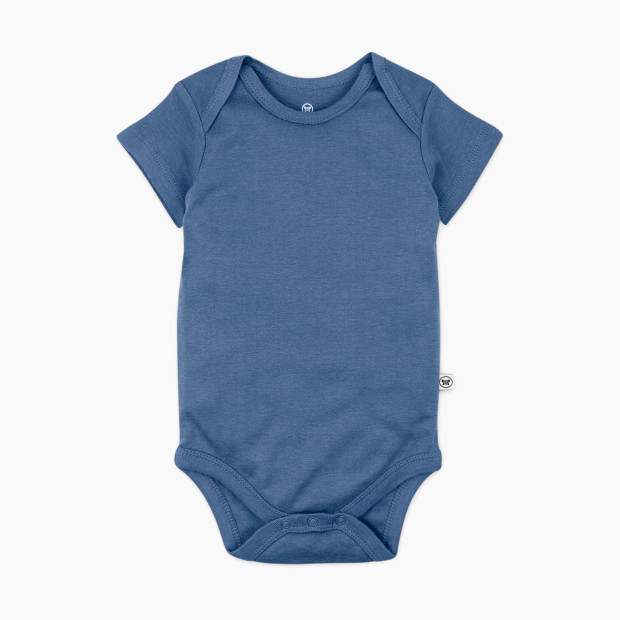Honest Baby Clothing 10-Pack Organic Cotton Short Sleeve Bodysuits - Rainbow Gems Blues, Nb, 10.