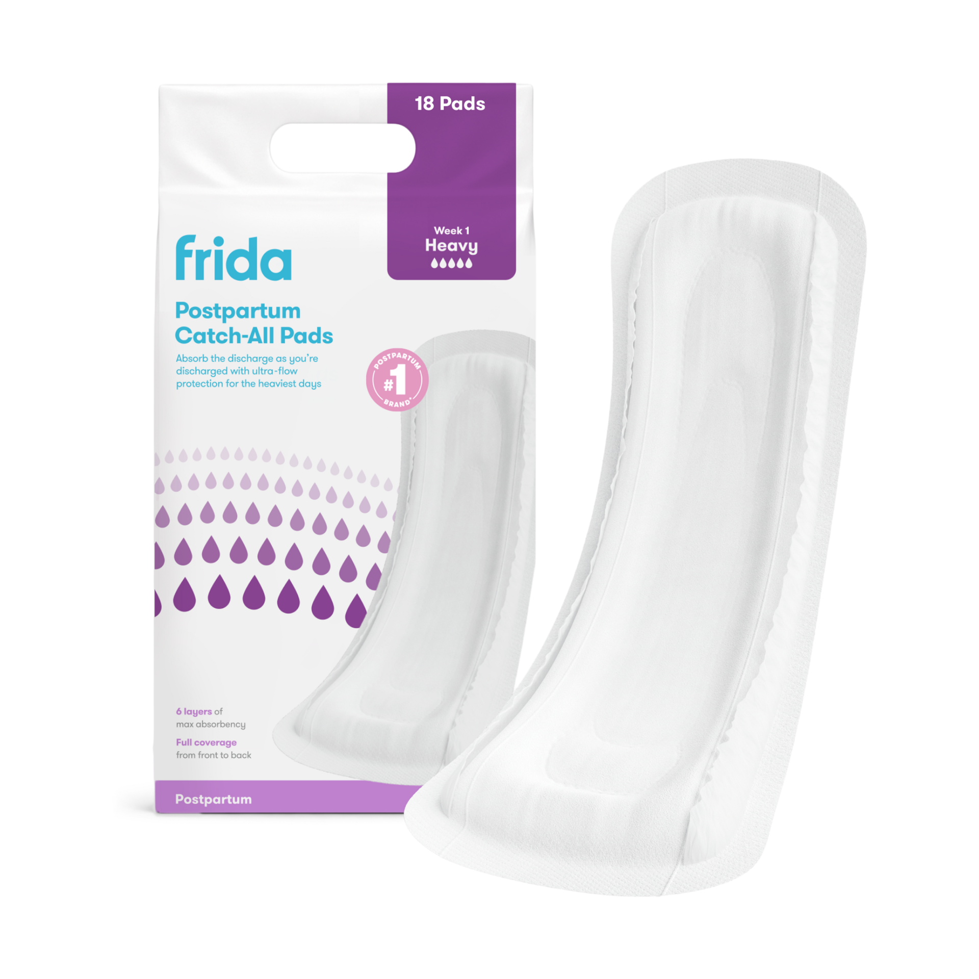 Frida Mom Postpartum Pads - 18.