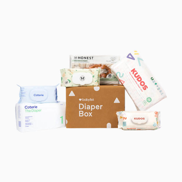 Babylist Diaper Box - 103 Diapers & 176 Wipes.