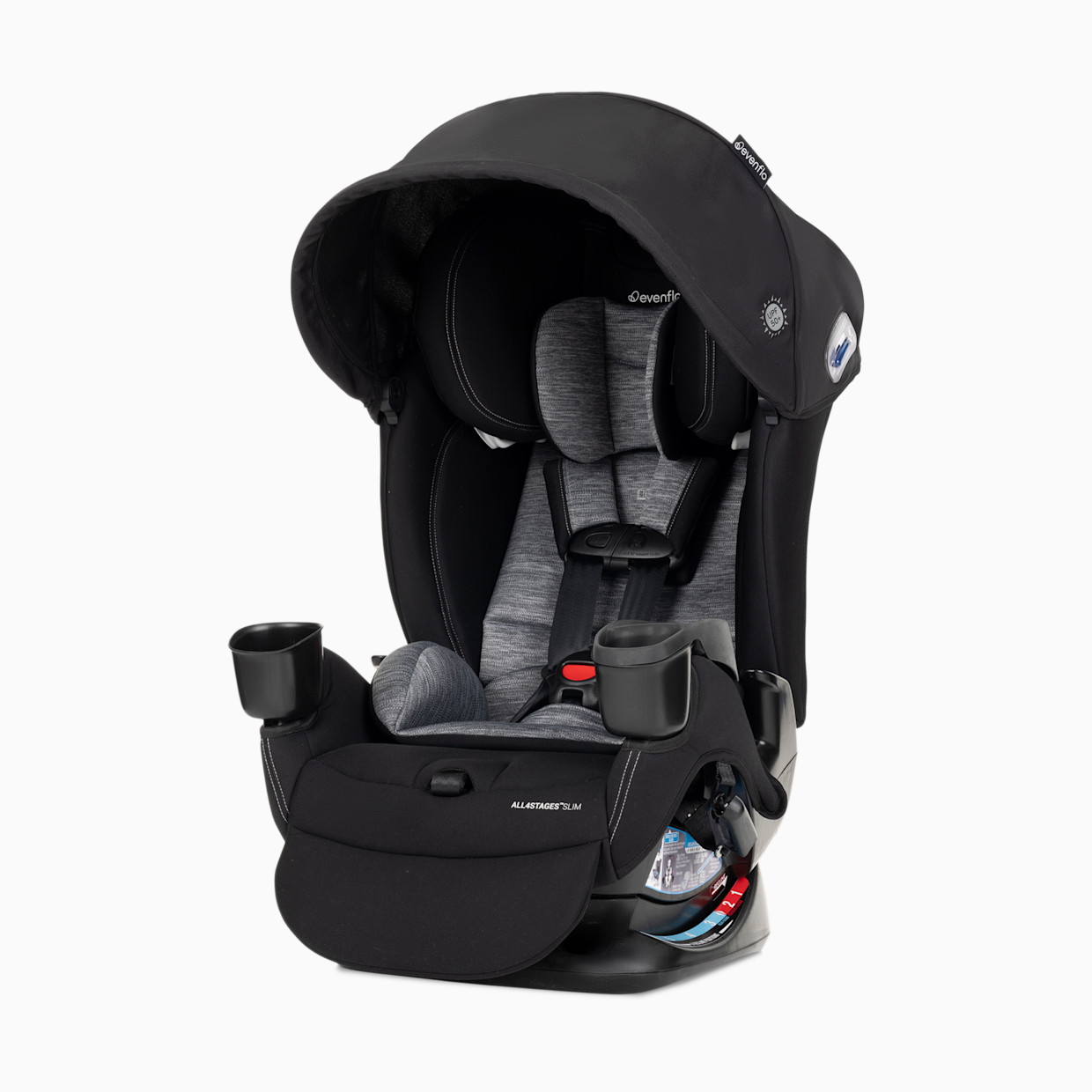 Evenflo All4Stages Slim+ 4-in-1 Convertible Car Seat - Howell Black.
