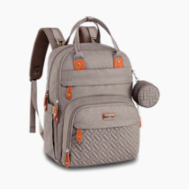 BabbleRoo Unisex Diaper Bag Backpack, Khaki