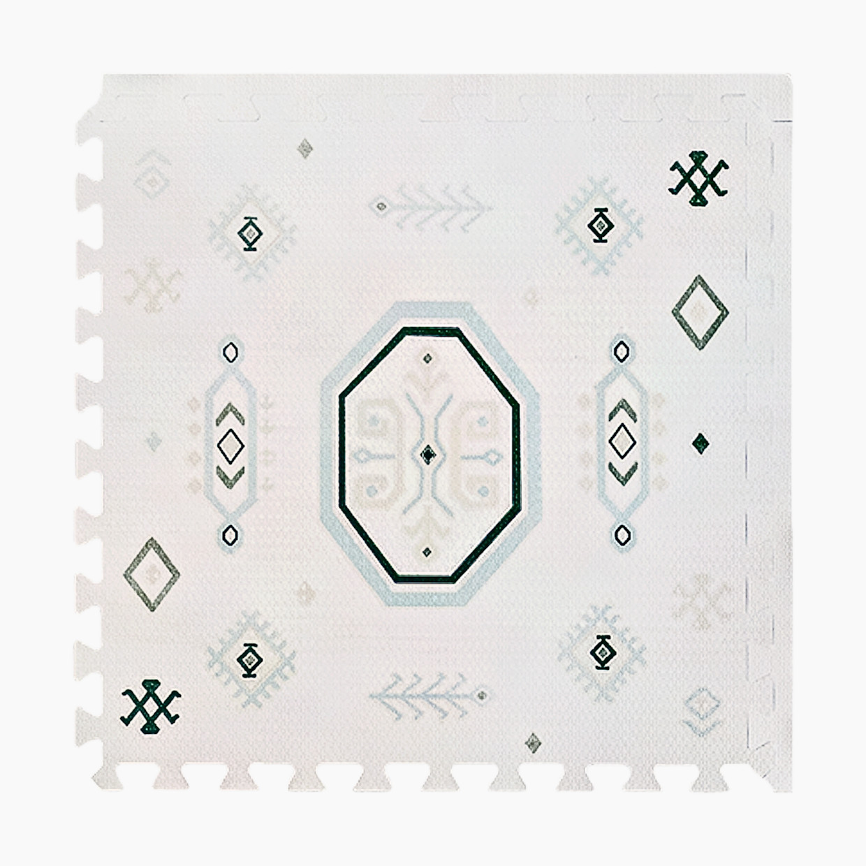 Toddlekind Haven Foam Play Mat | Amira Collection - Seagrass, 6X8.