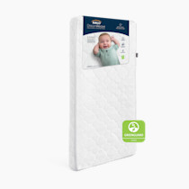 HALO DreamWeave Crib & Toddler Mattress - 100% Breathable Mattress and Core, Dual Sided 2-Stage Design, Machine Washable Cover, Hypoallergenic, Open Strand Polymer Core, Greenguard Cert.