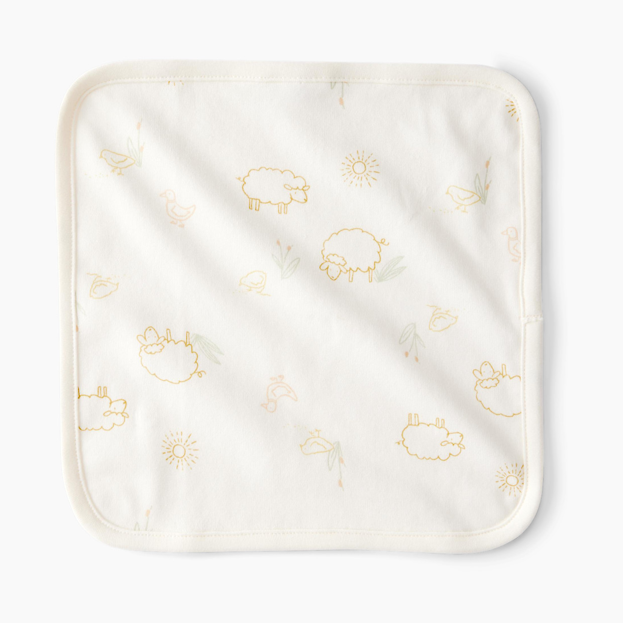 Carter's 6-Pack Organic Cotton Washcloths - Cream.